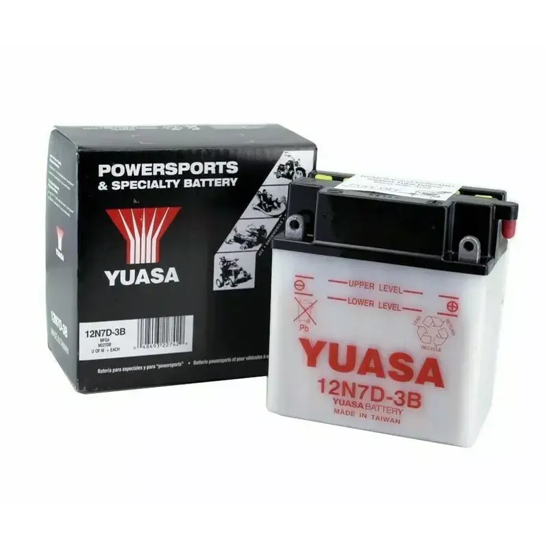 Yuasa 12N7D-3B Yamaha YFM80 Grizzly '05-'08 ATV Conventional 12 Volt Battery