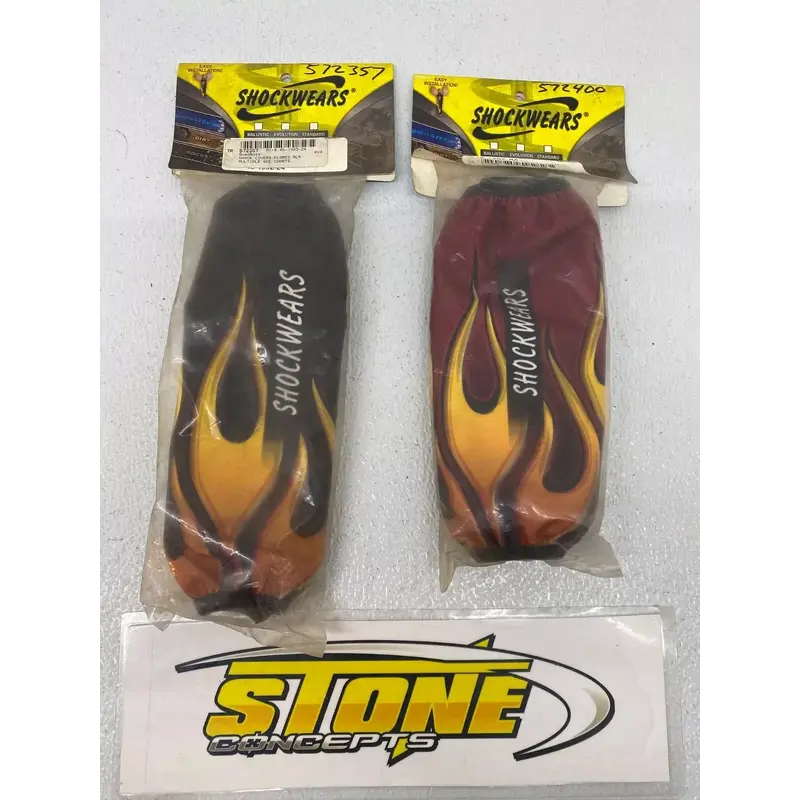 OUTERWEARS SHOCKWEAR PAIR FRONT & REAR SHOCK COVERS CAN AM DS90 YAMAHA RAPTOR 50