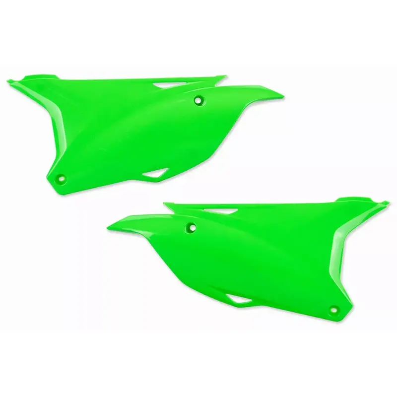 UFO Green Side Number Plates for KX100, KX112, KX85 KA04729-026