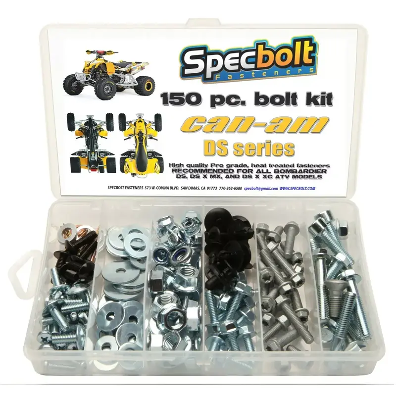 150pc Bolt kit CAN-AM DS 450 ATV DS450 MX XC  X fender engine Bombardier Can Am