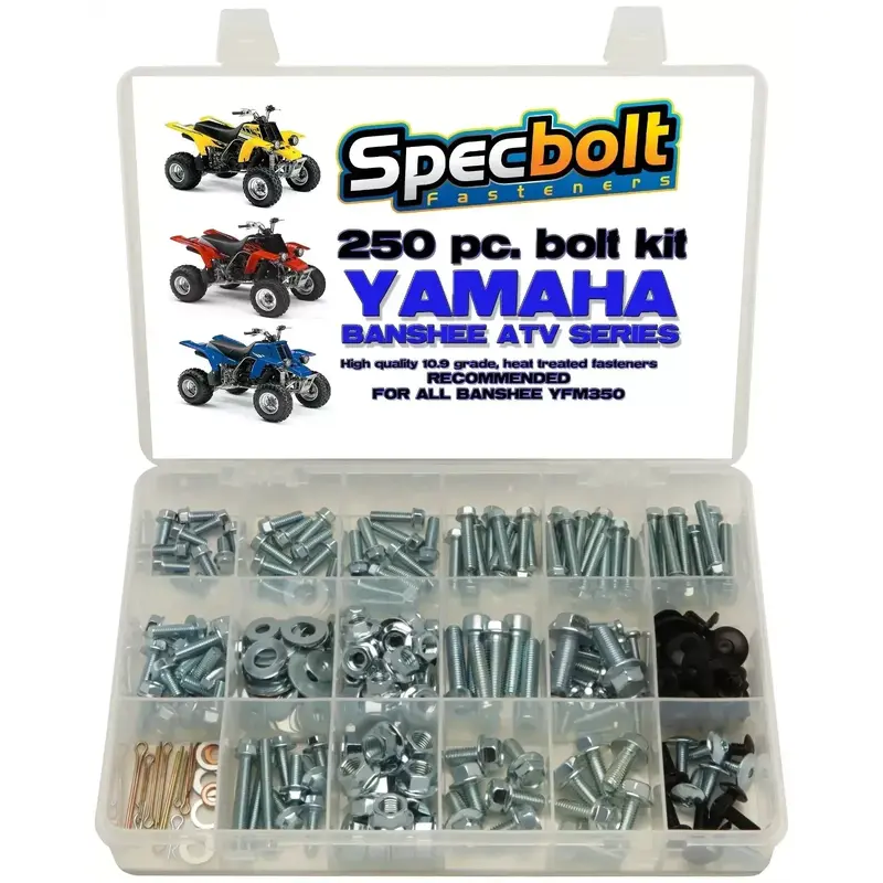 250pc Bolt kit Yamaha Banshee YFZ350 ATV bodywork frame engine pipes