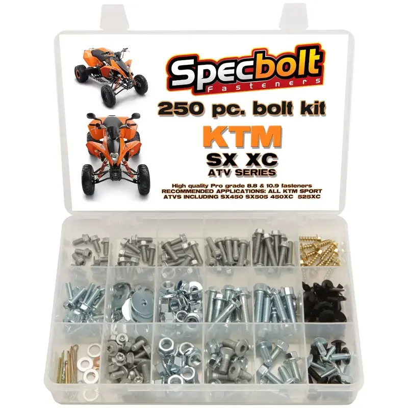 KTM ATV Bolt Kit for SX450 SX505 450XC 525XC frame engine plastic SPECBOLT