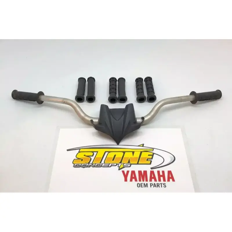 OEM Yamaha Silver 5D3-13 Handlebars 1 1/8" Handle Bars Fatbars Fat Bars   Grips