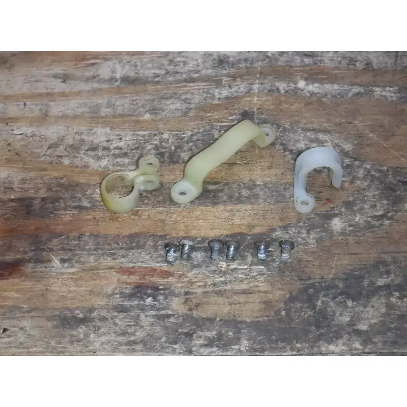 2010 CRF250R Rear Brake Line Holders Plastics Screws