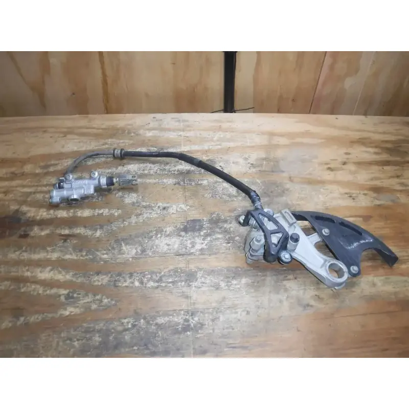 2012 CRF450 Honda Rear Brake Assembly MasterCylinder Brake Line Pads 05 - 2016