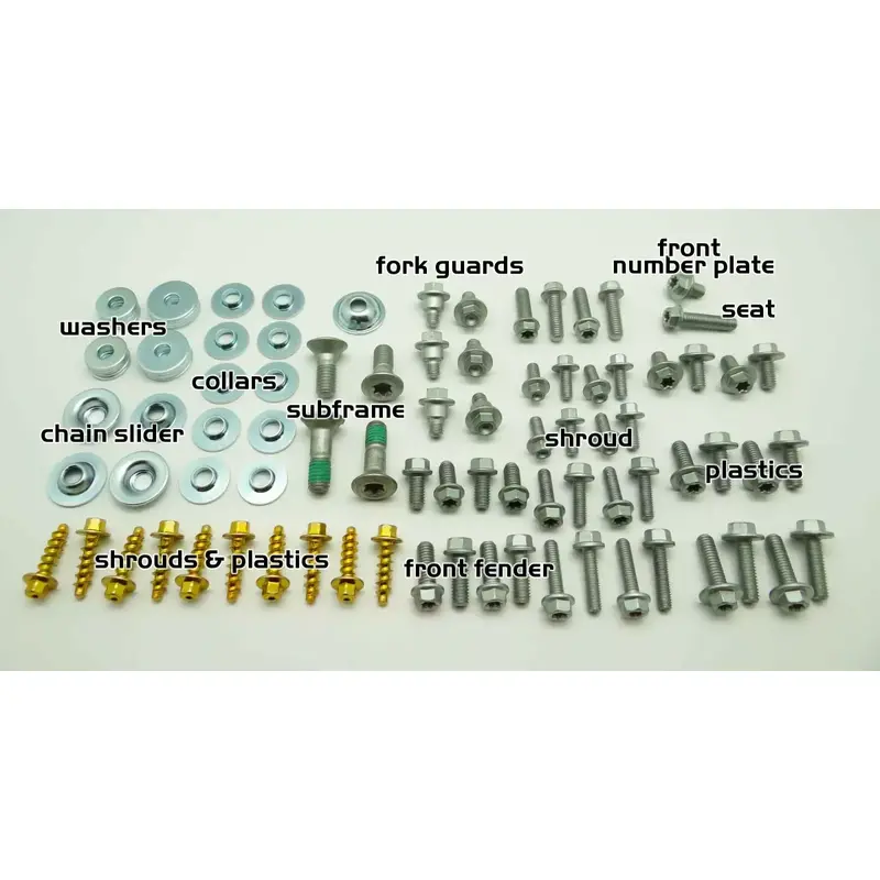 BODY FULL PLASTICS BOLT KIT fits KTM XC MX 300 XC 200 250 450 525 MX 125 350 500