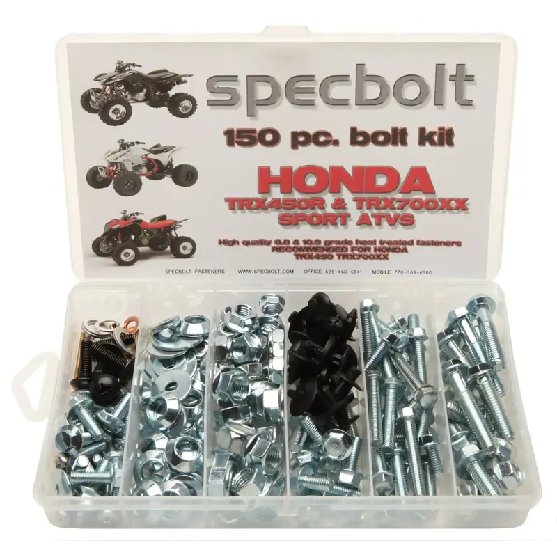 Honda TRX450R Bolt Kit for plastic body engine lug nuts bumper 450 TRX 700 #0039