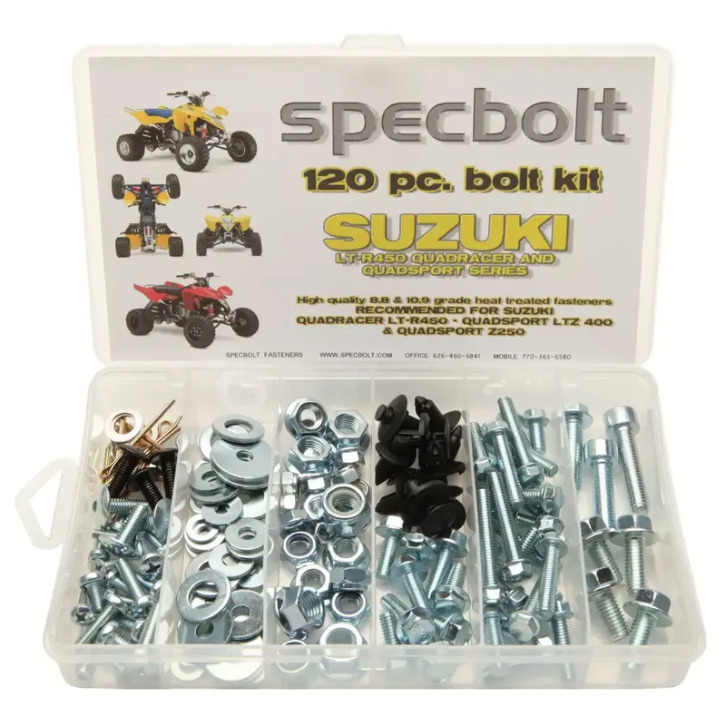 Suzuki LT450R 120pc ATV BOLT SET LT-R450 Z400 LT250 fenders body plastics motor