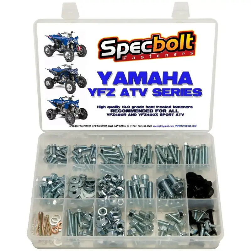 YAMAHA YFZ450R Bolt Kit YFZ450X ATV fasteners plastic body engine kit SPECBOLT