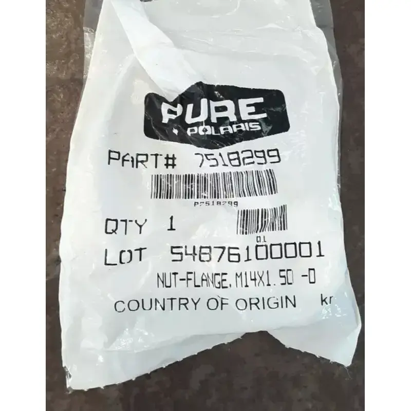 OEM Polaris 7518299 Nut-Flange M14x1.50 -D Voyageur Touring Titan Swtichback