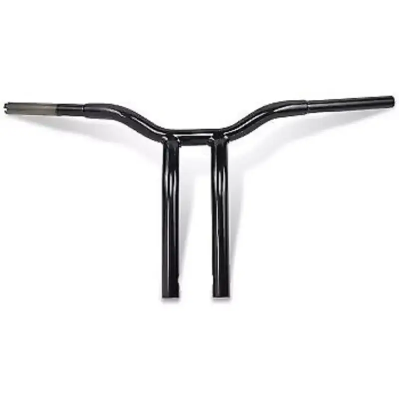 LA CHOPPERS Black 14" Kage Fighter Welded Bent-Riser Handlebar