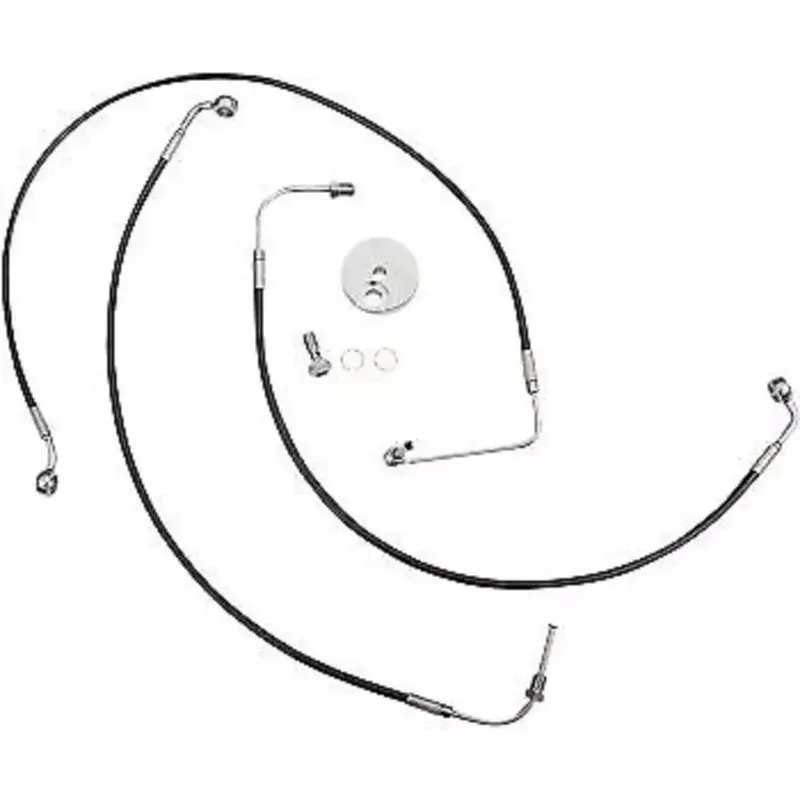 LA CHOPPERS Black Brake Line Kit