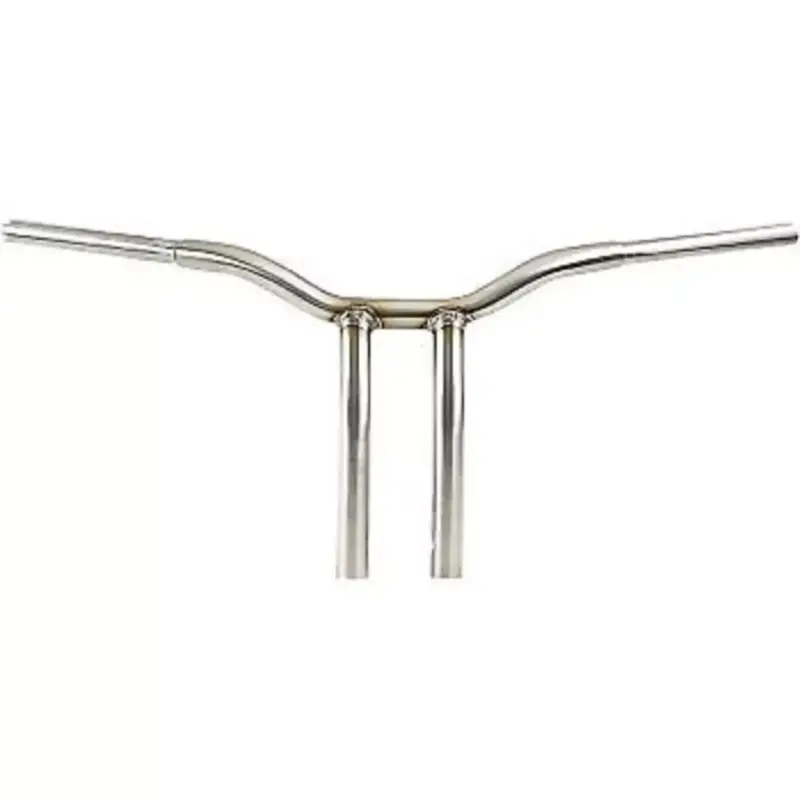LA CHOPPERS Stainless 12" Kage Fighter Welded Bent-Riser Handlebars