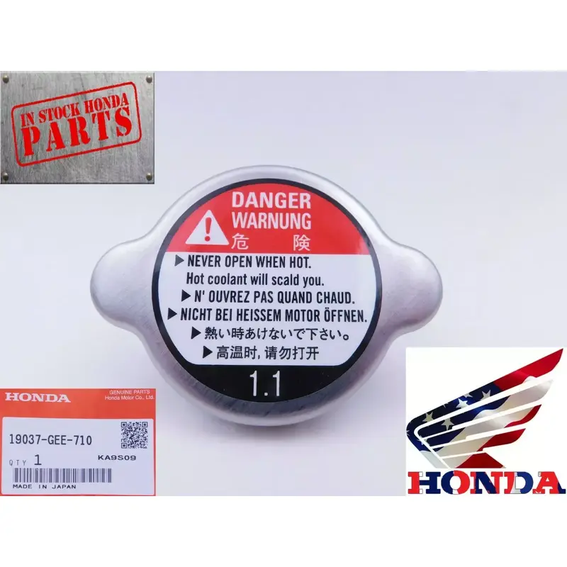 Genuine Honda Radiator Cap CB CBR TRX VT VTX CRF Many Bikes OEM 19037-GEE-710