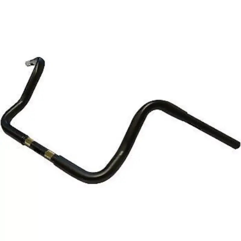 LA Choppers Flat Black 1 1/4" Handlebars 10" Ape Hangers for Batwing 96-20