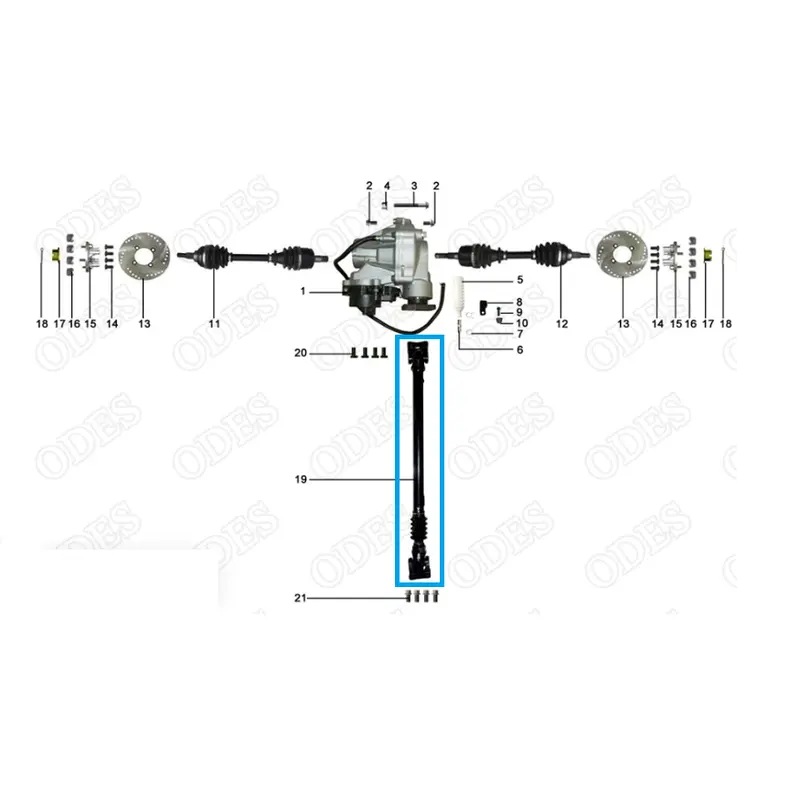 ODES Dominator Front Prop Shaft (Front Drive Shaft) - 10903110000