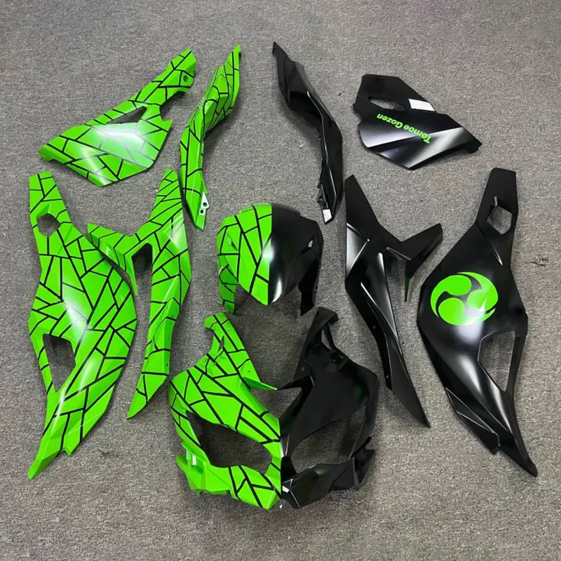 Amotopart 2019-2024 Ninja ZX-25R ZX-4R ZX-4RR Kawasaki Green&Black Fairing Kit