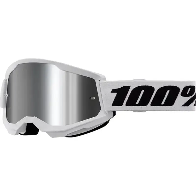 100% Goggles Strata 2 Vit Spegelglas