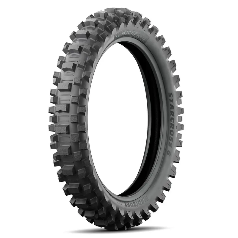 120/80-19 Bias 63M StarCross 6 Med Soft Tyre NHS TT Rear Michelin (M1912080SC6MSR)