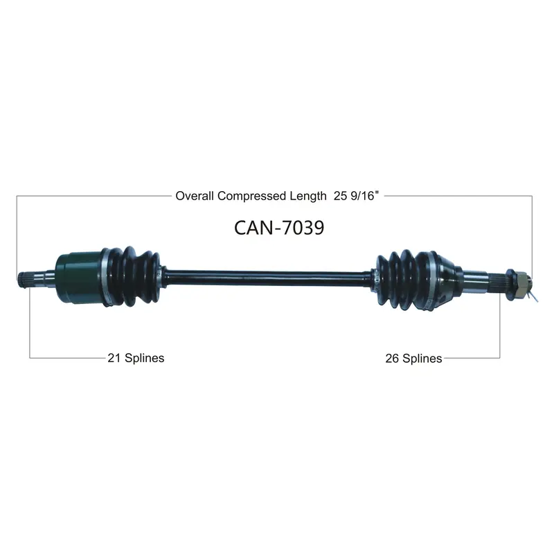 2017-2019  Can Am Commander 800 1000 Front left CV axle shaft TrakMotive Can-7039