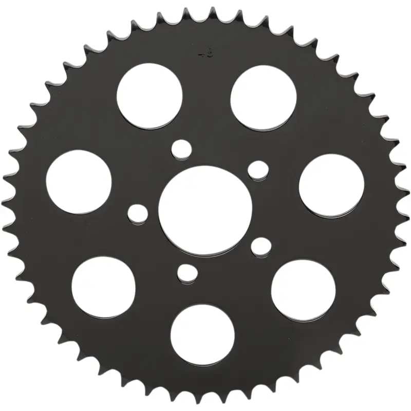 DRAG SPECIALTIES Rear Sprocket - Flat - Gloss Black - 48 Tooth - Big Twin 16421EB