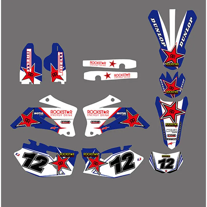 New Style Motorcycle Graphic Decal Stickers For SUZUKI RMZ250 2007-2009