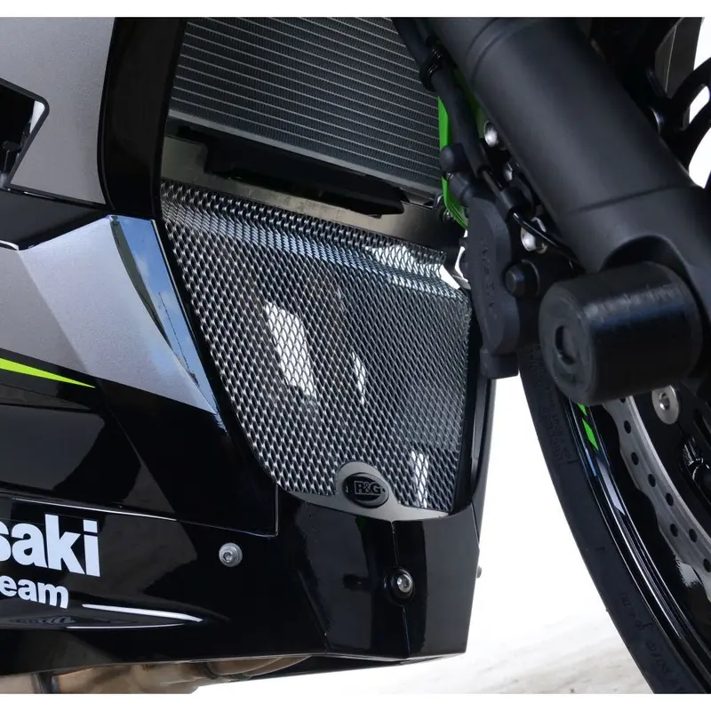 R&G Racing Black Downpipe Grill For 2018-2020 Kawasaki Ninja 250
