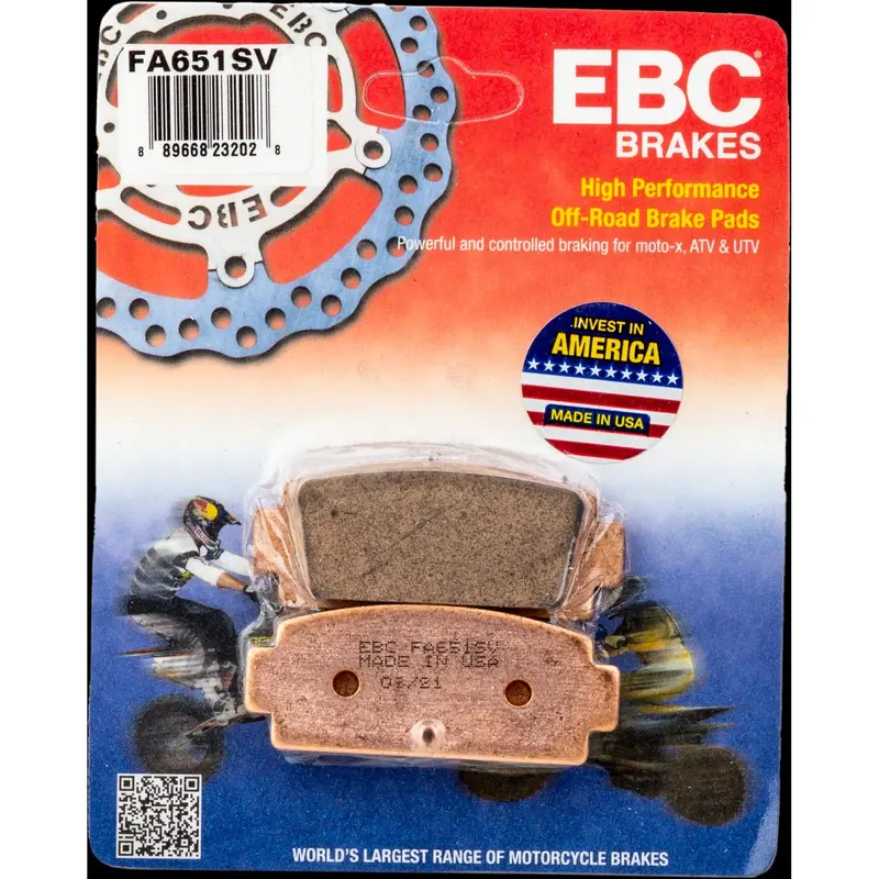 EBC 1 Pair SV Series Severe Duty Brake Pads MPN FA651SV