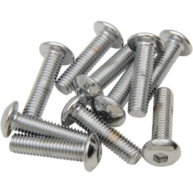 DRAG SPECIALTIES Bolts - Button Head/Replacement - #10-32 x 1" - 10 Pack MPB396