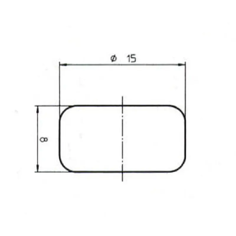 B & H Standard - Bush 8 x 15 - rubber