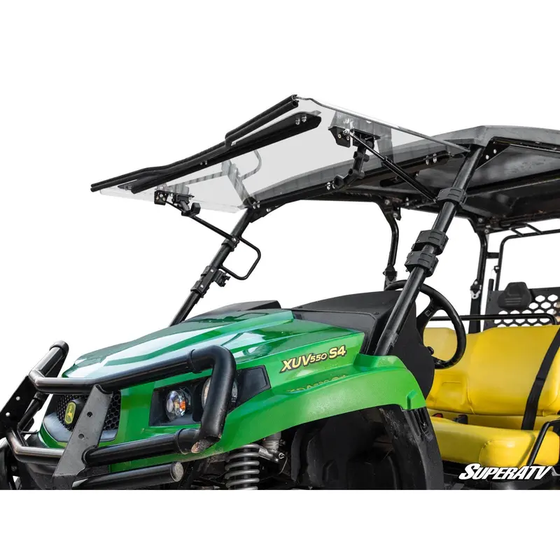 SuperATV John Deere Gator XUV550 Scratch-Resistant Flip Windshield FWS-JD-590M-70