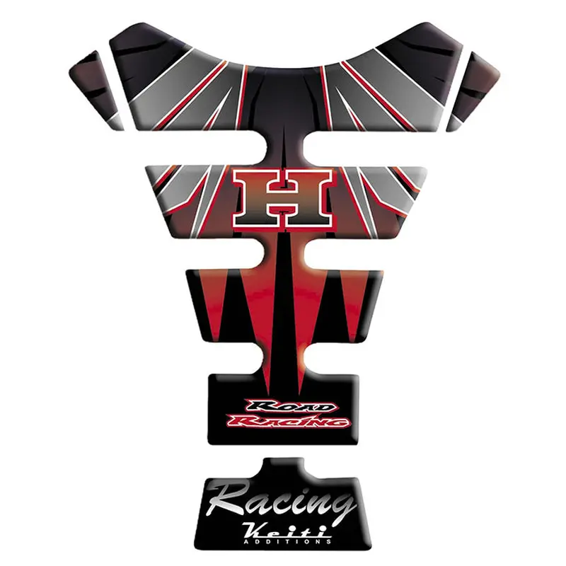 KEITI TANK PAD HONDA H [BLACK/RED]