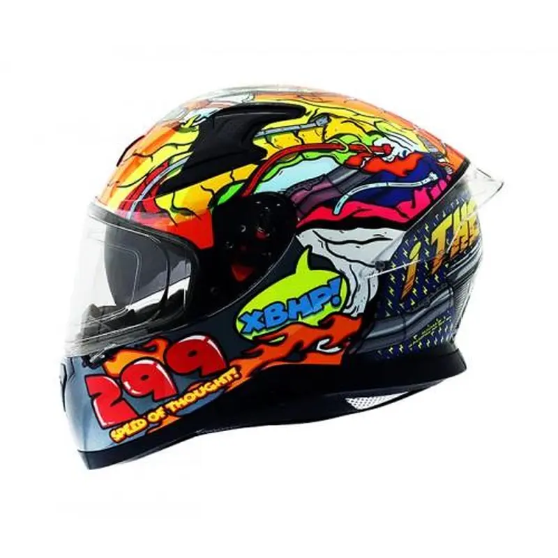AXOR  APEX XBHP 299 HELMET NEON YELLOW BLUE
