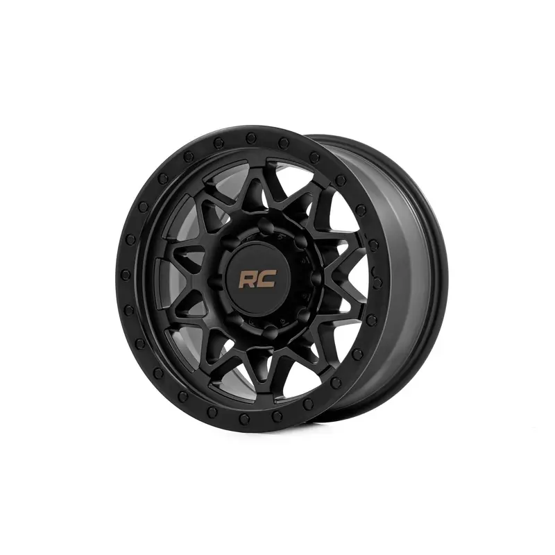 Rough Country 78 Series Wheel | Simulated Beadlock | Black | 18x9 | 8x6.5 | -12mm | 78181210B