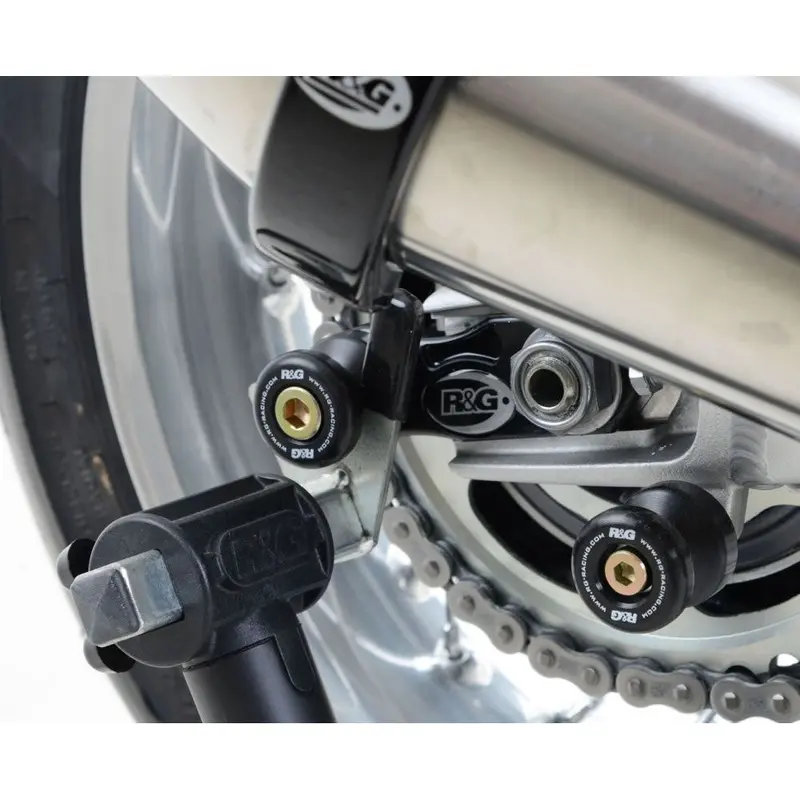 R&G Racing Red Offset Cotton Reels For 2019-2024 Triumph Scrambler 1200 XC