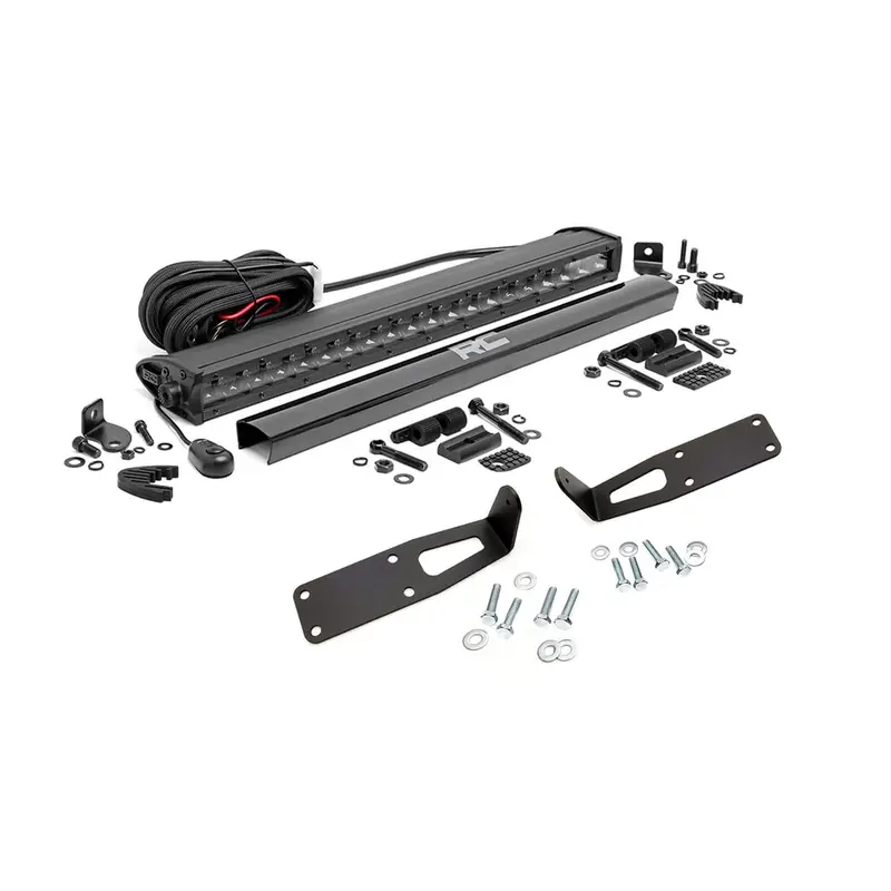 LED Light Kit | Bumper Mount | 20" Black Single Row | Ram 2500/3500 (10-18) | 70568BL