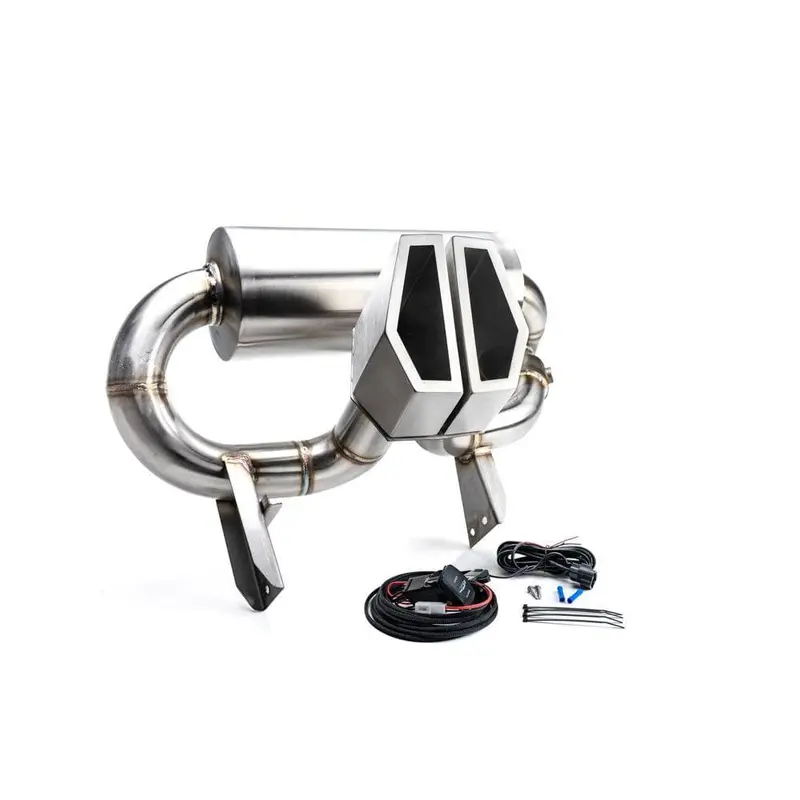 Valvetronic Exhaust System Silver Tips Can-Am Maverick X3 Turbo (2017-2023)