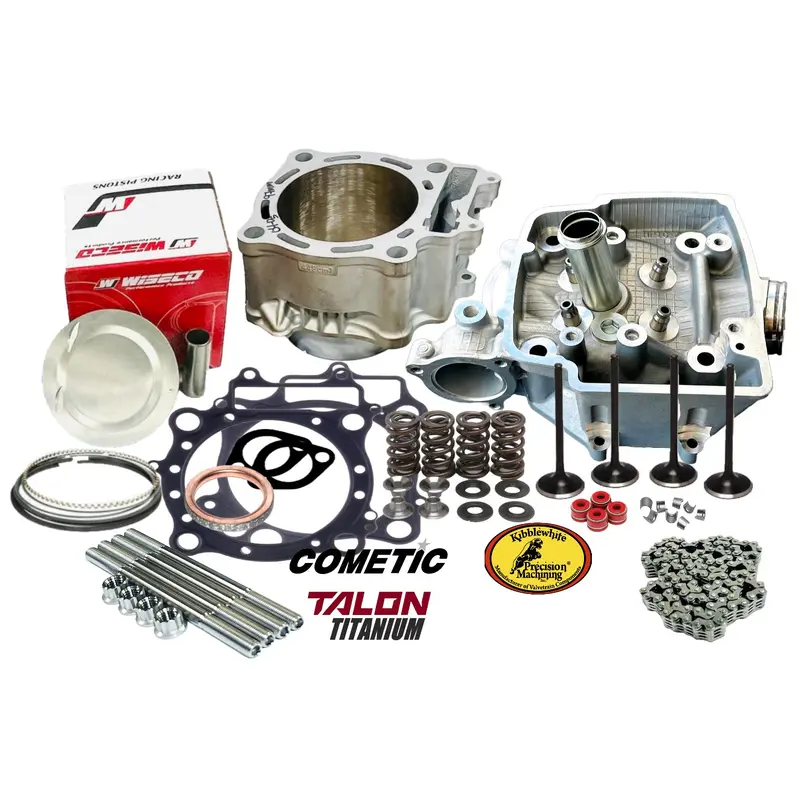 06+ TRX450R 100mm Big Bore Kit Ported Cylinder Head Kibblewhite Valves