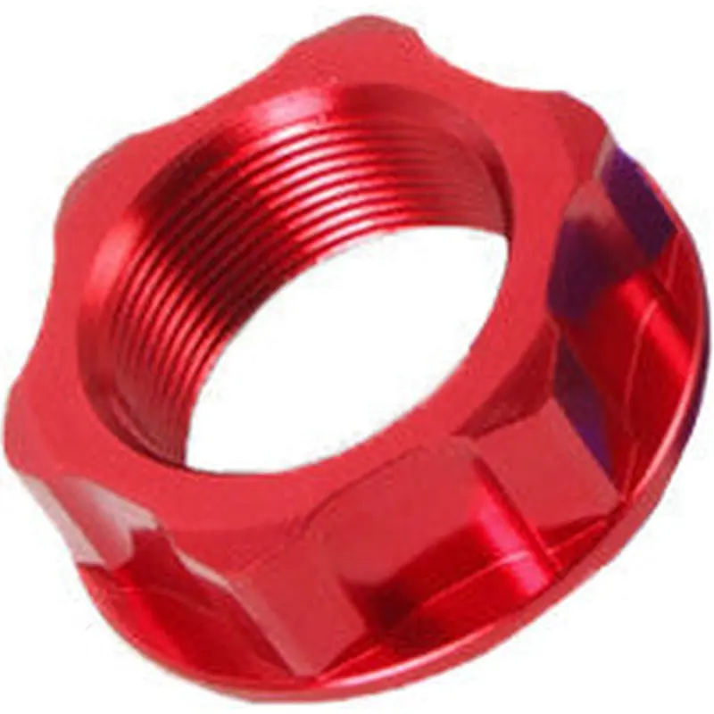 ZETA STEERING STEM NUT & BOLT RED M24X30-P1.5 H14 ZE58-2153
