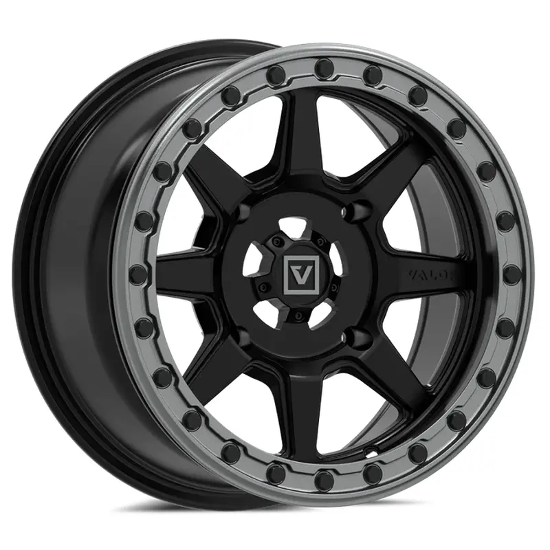 Valor Offroad V13 Satin Black Beadlock 15X7 4/156 4+3