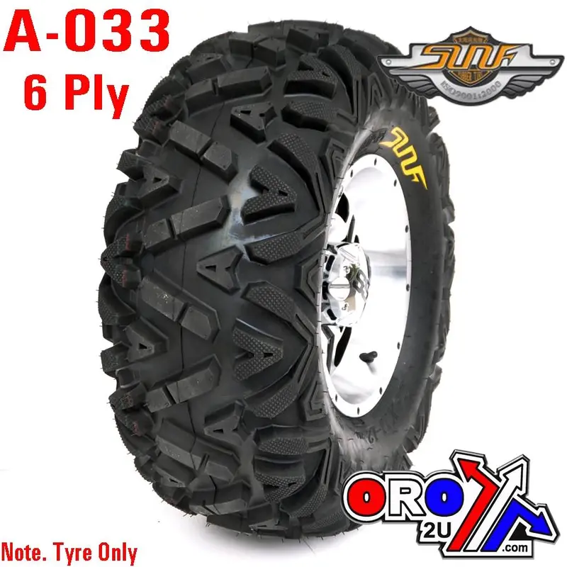 26x9.00x12 SUNF A-033 TYRE, 6 PLY QUAD ATV