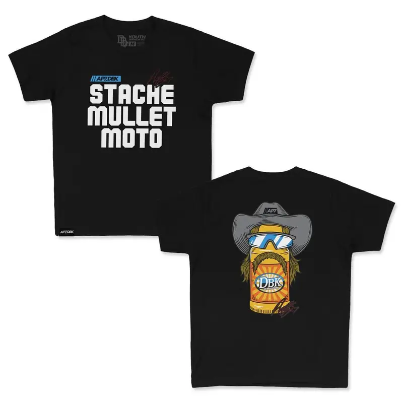 DBK Stache Mullet Moto Youth Tee
