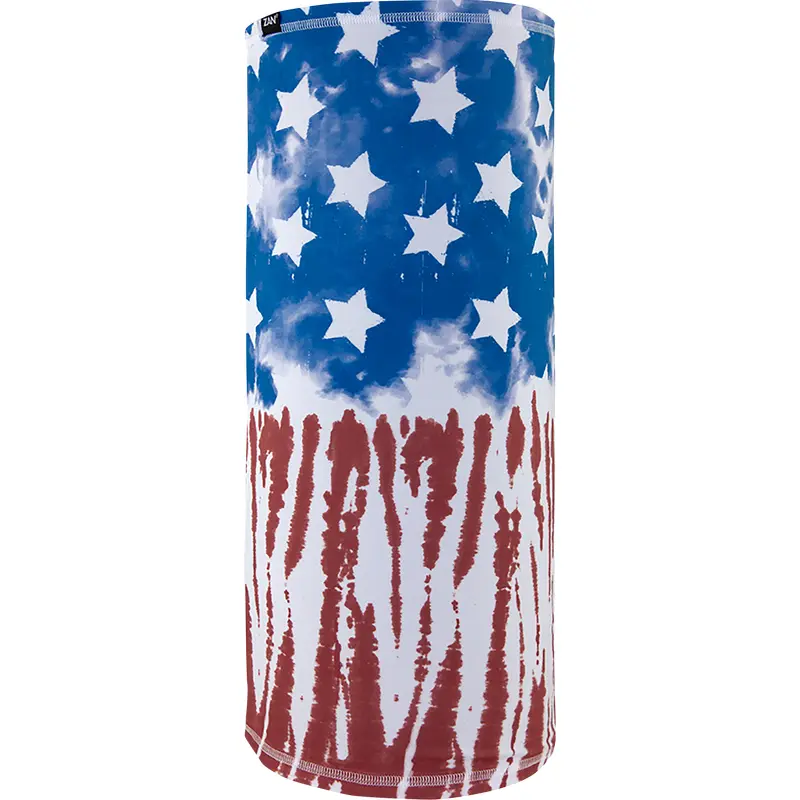 ZAN HEADGEAR Motley Tube? SportFlex? Neck Tube - Stars & Stripes Tie Dye TL602