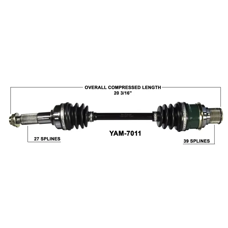 Yamaha Grizzly Kodiak 350 400 450 rear CV axle shaft TrakMotive YAM-7011