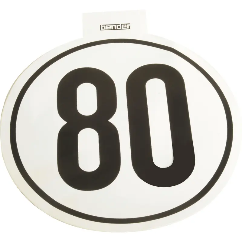 Speed Limit Sign 80KM/H - S.31365