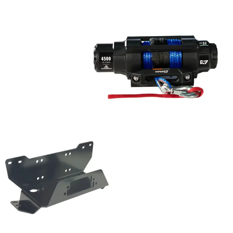 Viper 4500lbs V3 Winch Blue Rope With Mount For Honda Pioneer 700 2014-2021