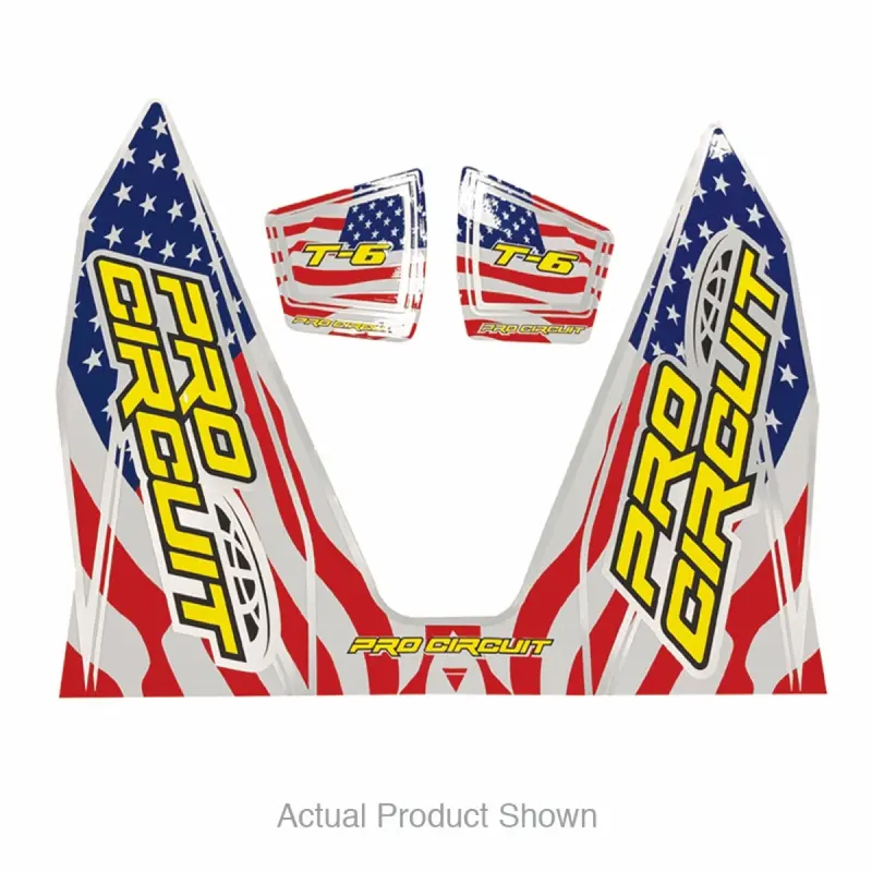 Pro Circuit T-6 Decal - Stars and Stripes | DC22T6-SS