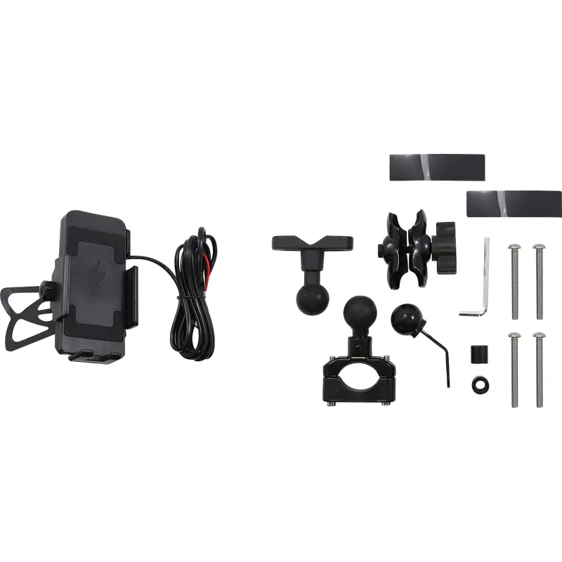 RIDEPOWER Ball Mount - Phone Holder - Wireless Charging RPPMMTLBKBW12