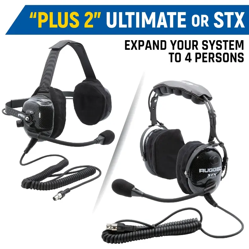 EXPAND TO 4 PLACE WITH OVER THE HEAD STX STEREO HEADSETS