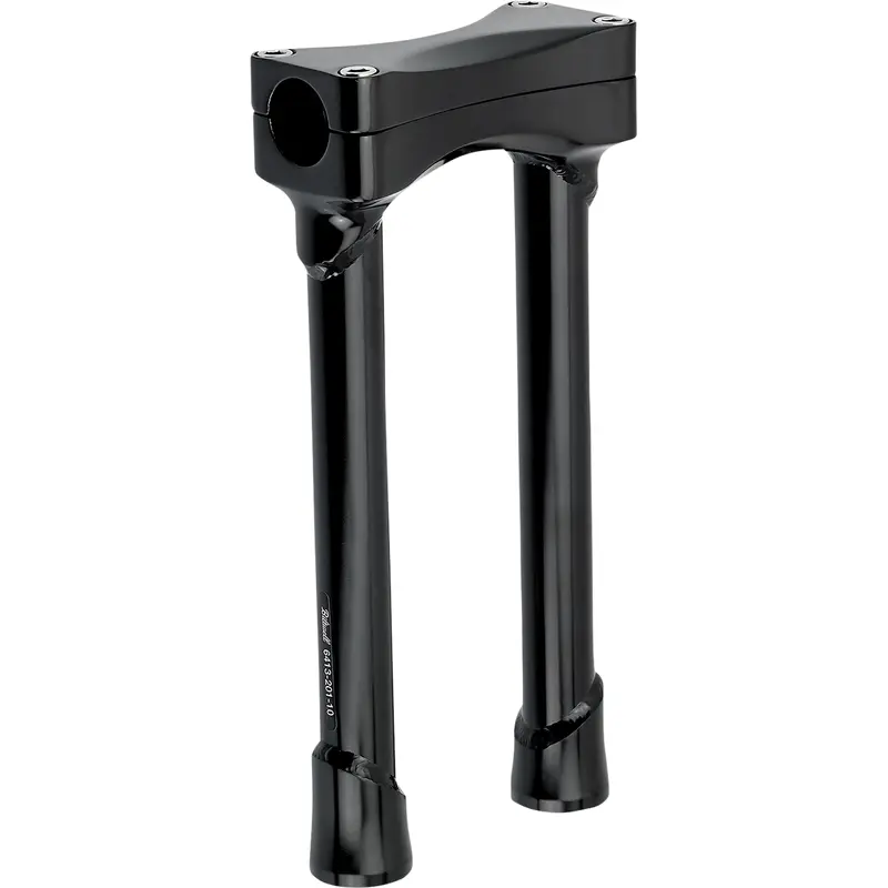 BILTWELL Murdock O/S Risers - 10" - Black 6413-201-10